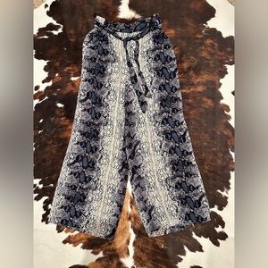 Angie Snake Print Wide Leg Pants 🐍